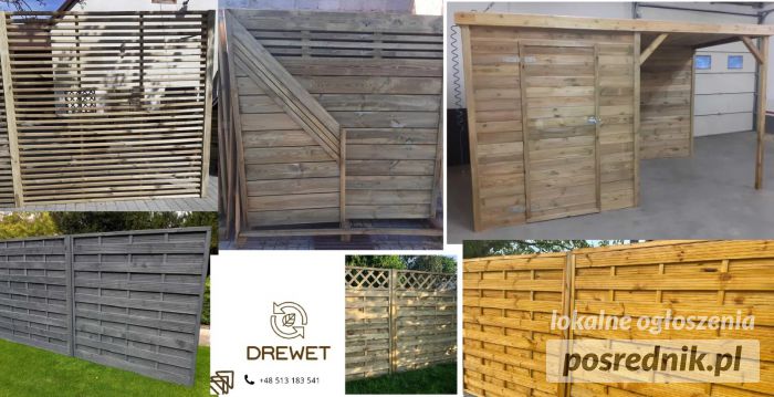 Drewet - Producent architektury ogrodowej z drewna Jesteśmy producentem drewnianej architektury ogrodowej.