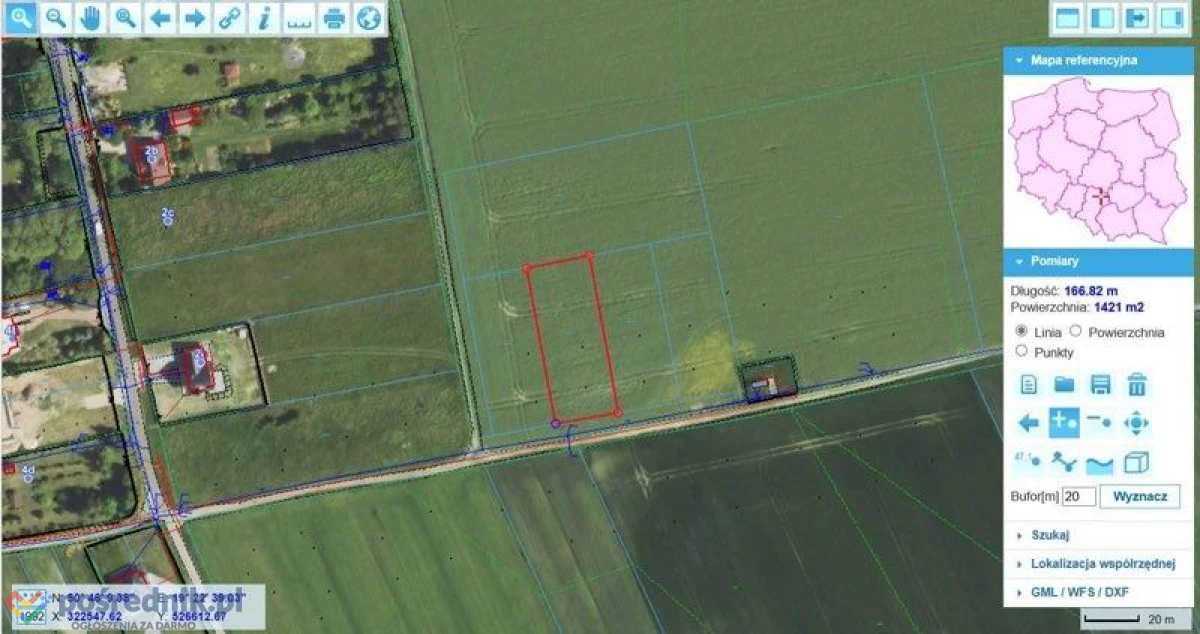 Działka budowlana 1420m2 Zagórze/ k Częstochowy Jura