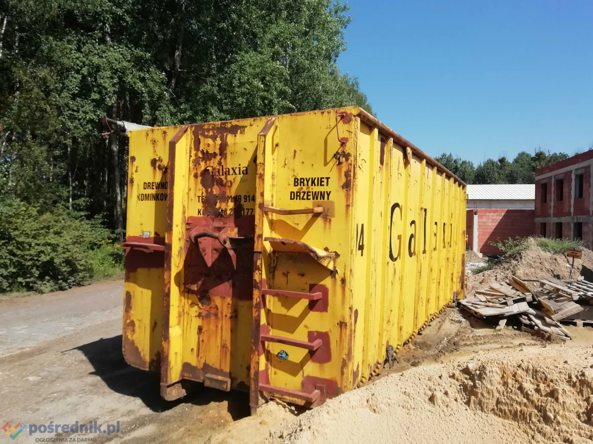 Kontener 36 m3 trocina, złom