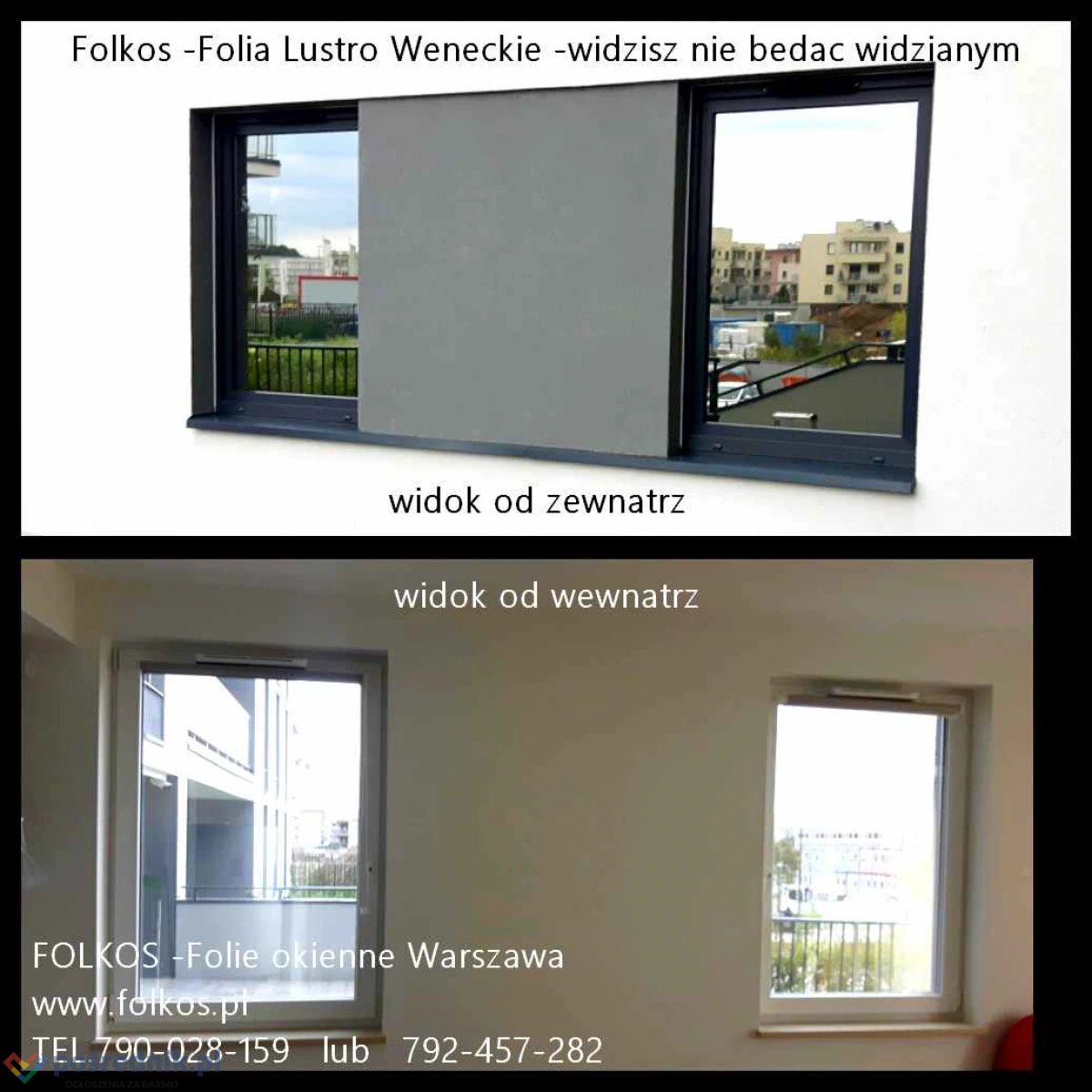 Folia lustro weneckie Warszawa - Widzisz nie będąc widzianym , folia wenecka na okna w mieszkaniu, domu, biurze, sklepie....Oklejamy