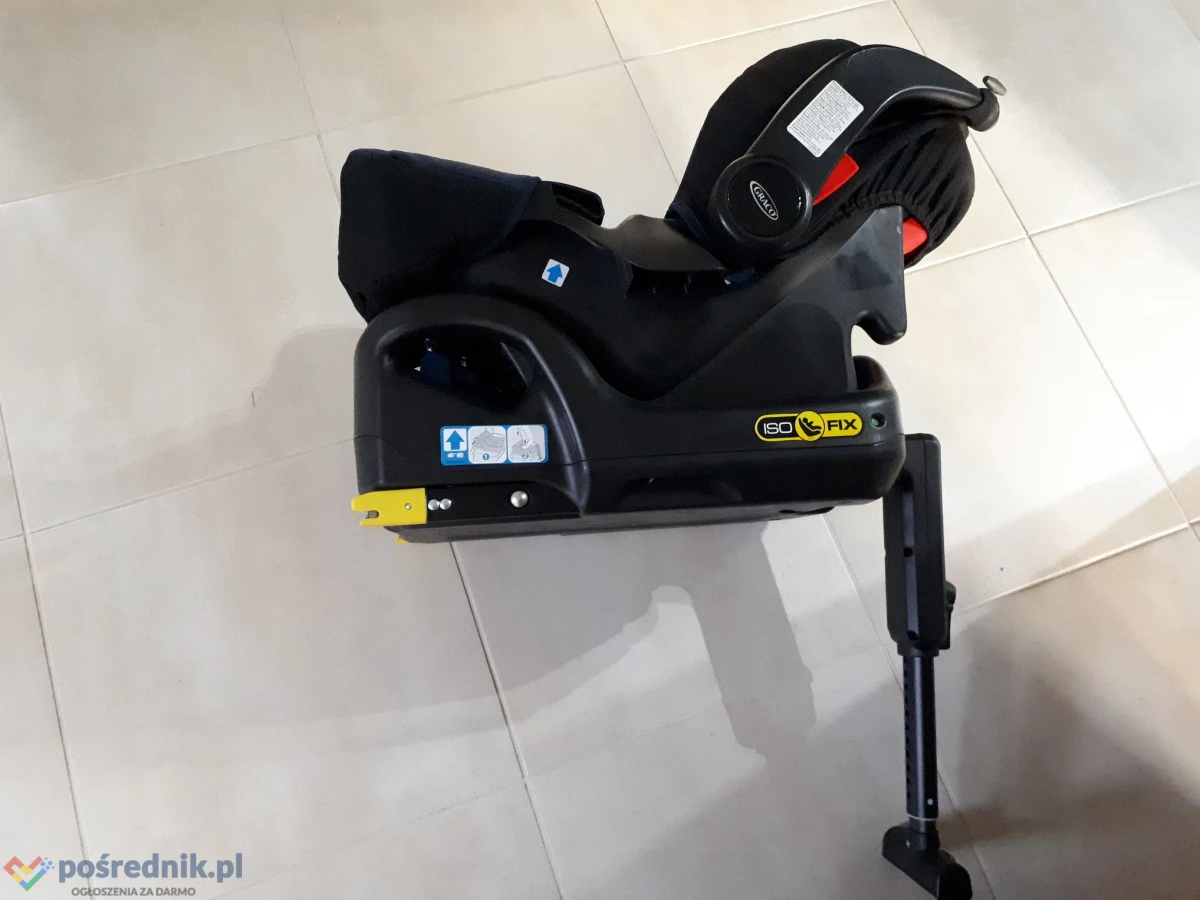 Fotelik samochodowy dla niemowląt Graco SNUGFIX z bazą -jak nowy