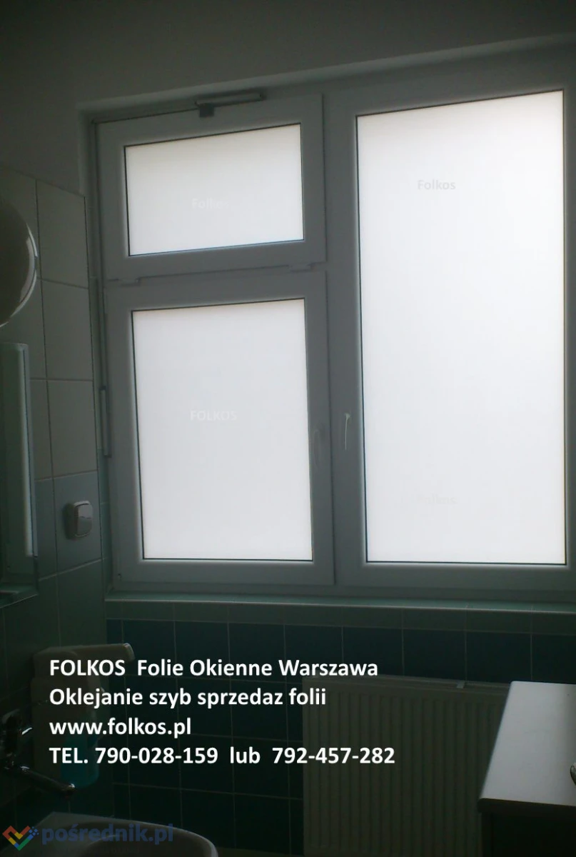 Folie okienne Warszawa -folie matowe mleczne, folie matowe mrożone , folie matowe szron - Oklejanie Warszawa