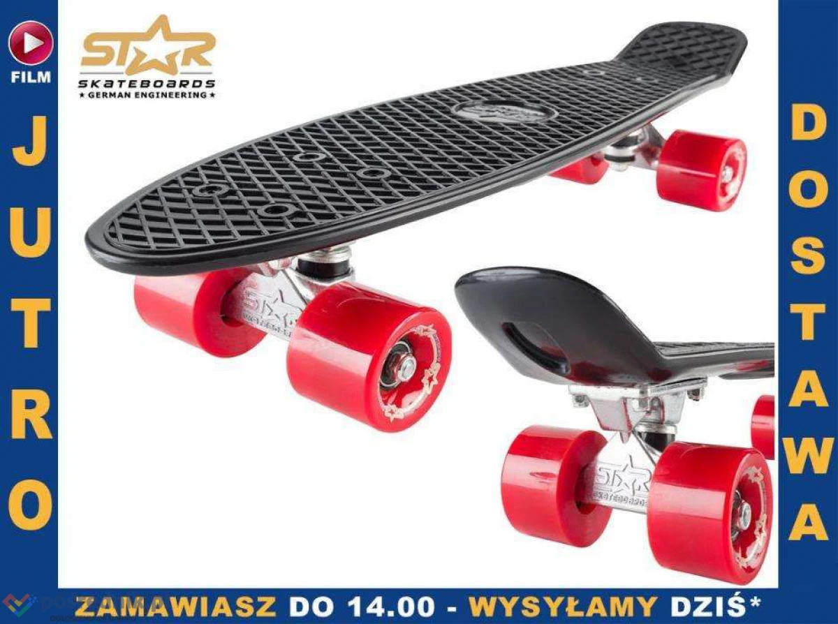 DESKOROLKA BikeStar ABEC7 Cruise fiszka 100kg 4 kolory!