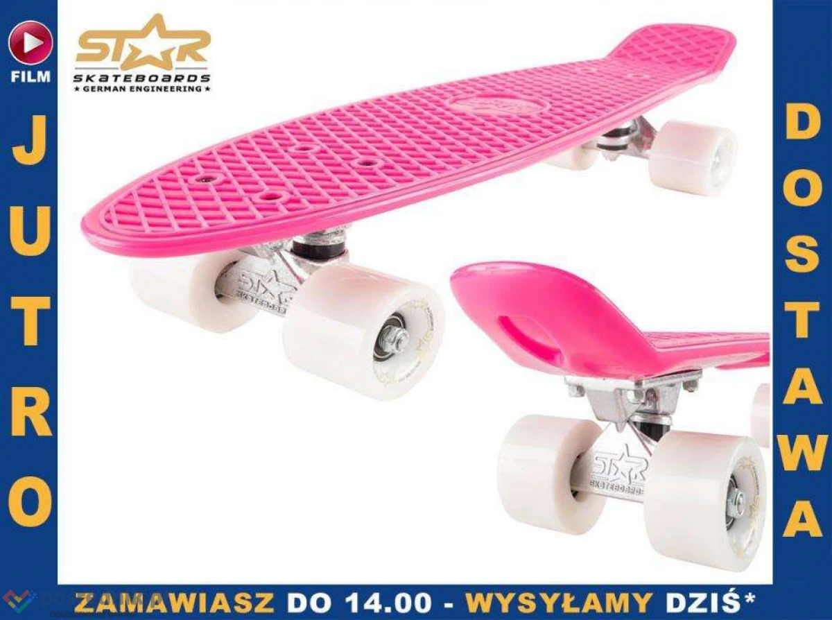 DESKOROLKA BikeStar ABEC7 Cruise fiszka 100kg 4 kolory!