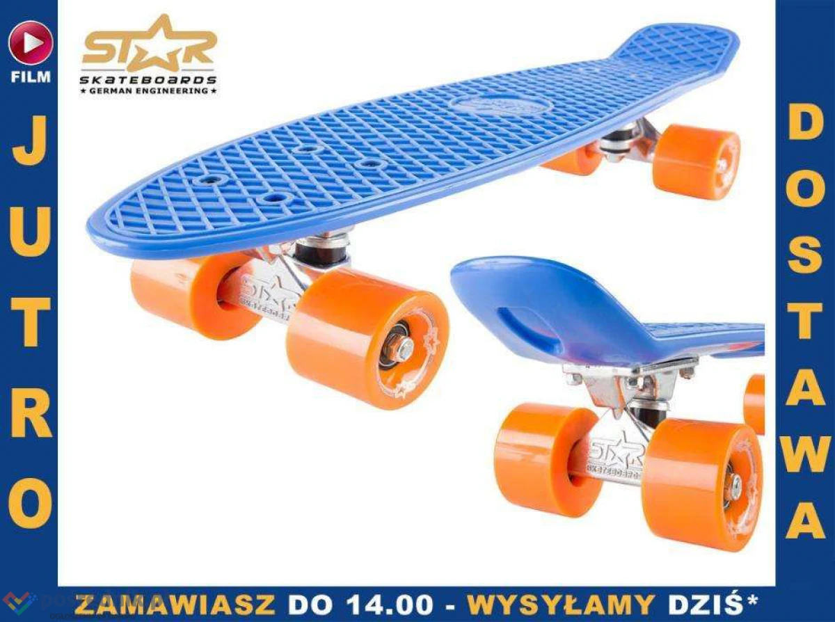 DESKOROLKA BikeStar ABEC7 Cruise fiszka 100kg 4 kolory!