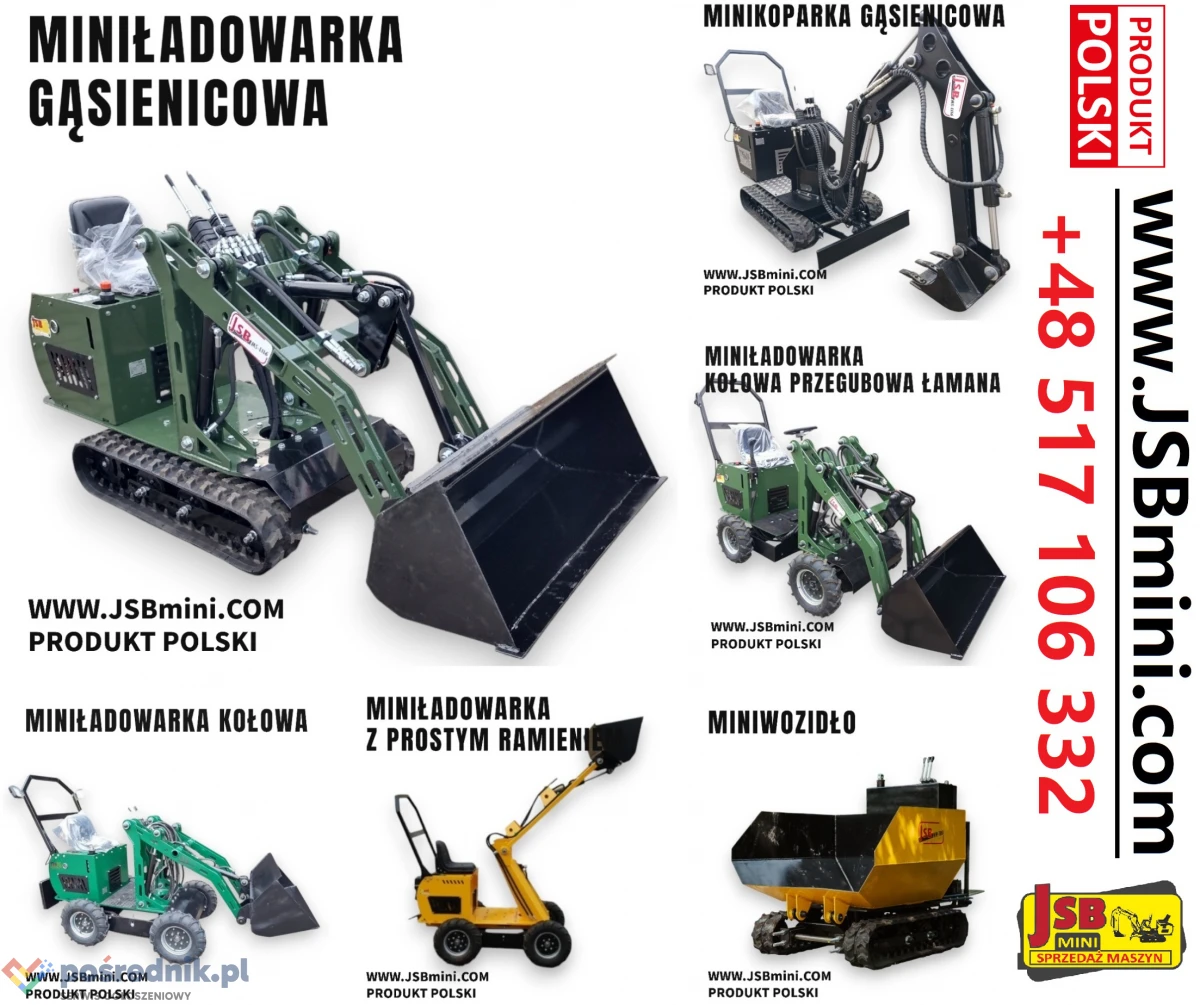 Mini Ładowarka kołowa przegubowa łamana MS-L116KN JSB - Nowa 2025