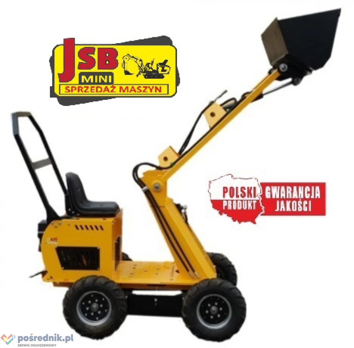 Mini Ładowarka kołowa z prostym ramieniem MS-L113FS JSB - Nowa 2025