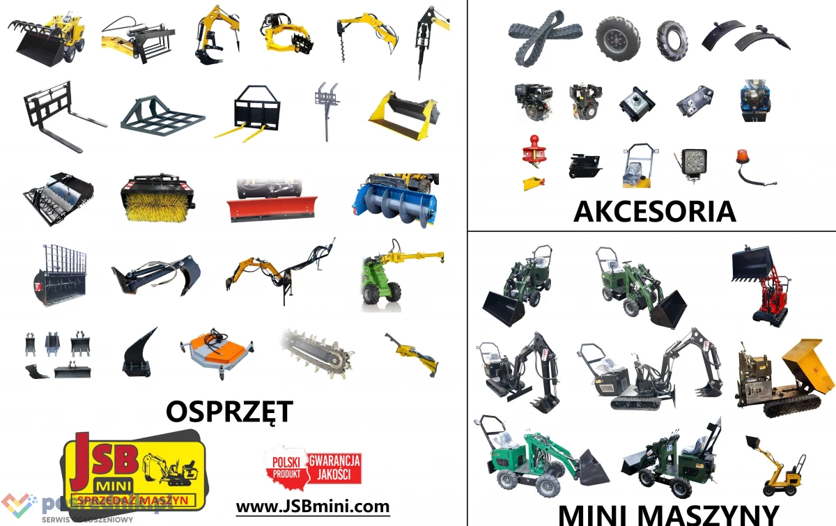 Mini Ładowarka kołowa z prostym ramieniem MS-L113FS JSB - Nowa 2025