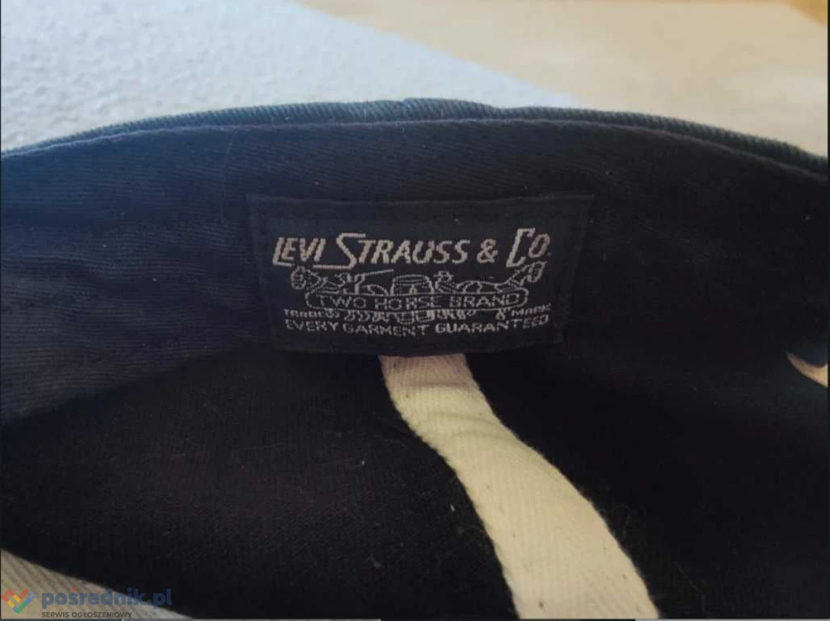 Czapka Kultowej Marki! „ Levi’s Strauss & Co ” Uniwersalna Oryginal !