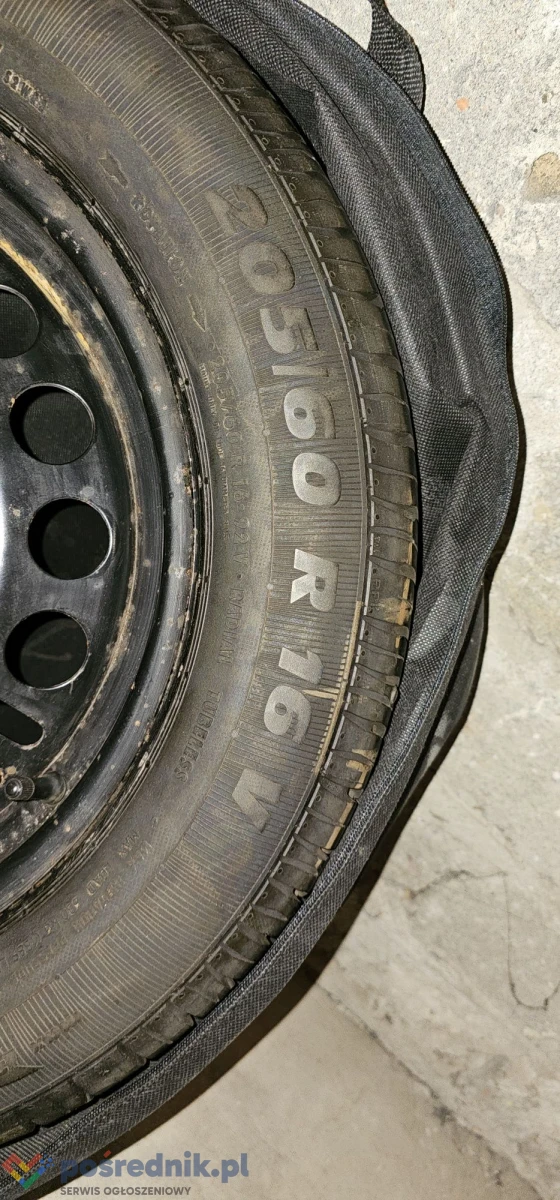 Opel Astra J. Koło dojazdowe z pokrowcem 205/60 R 16