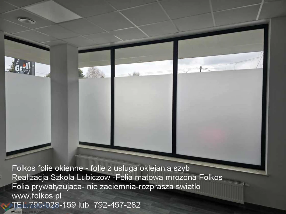 Folie prywatyzujące Warszawa - zasłaniamy to co ma być niewidoczne .Folie na okna, drzwi, witryny, balkony, ścianki biurowe...Usługa oklejania Wawa