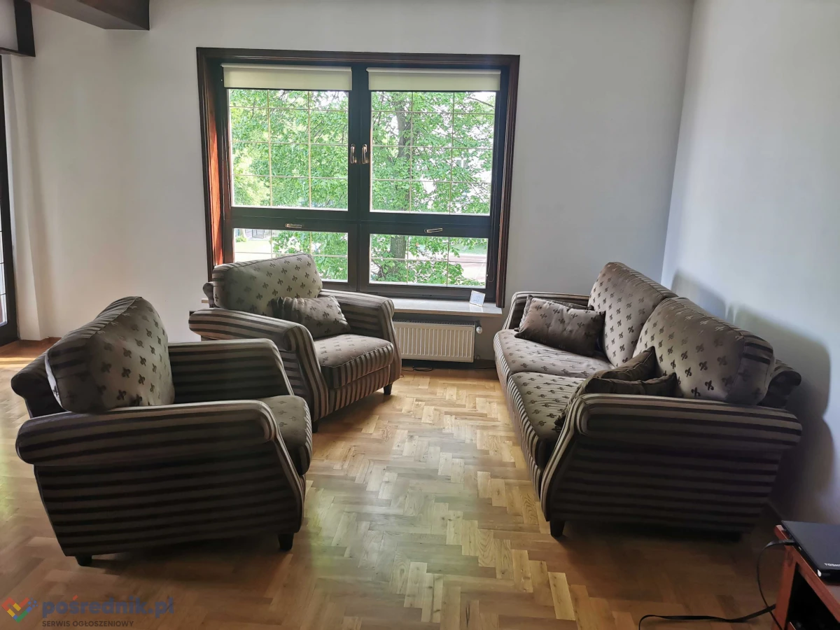 Komplet wypoczynkowy do salonu, sofa z dwoma fotelami. Okazja
