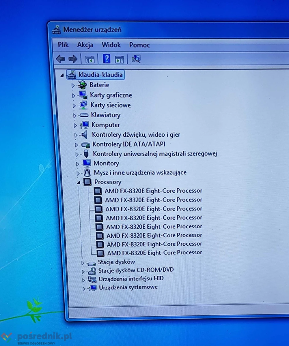 Komputer AMD FX-8320E 8-Core Processor