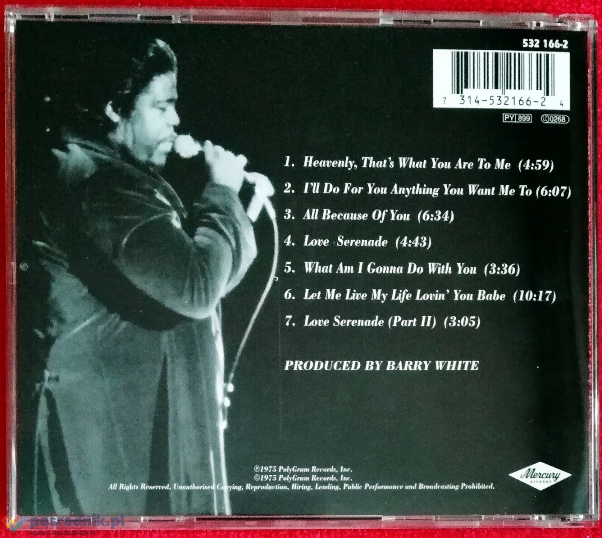 BARRY WHITE JUST ANOTHER WAY TO SAY I LOVE YOU CD UNIKAT