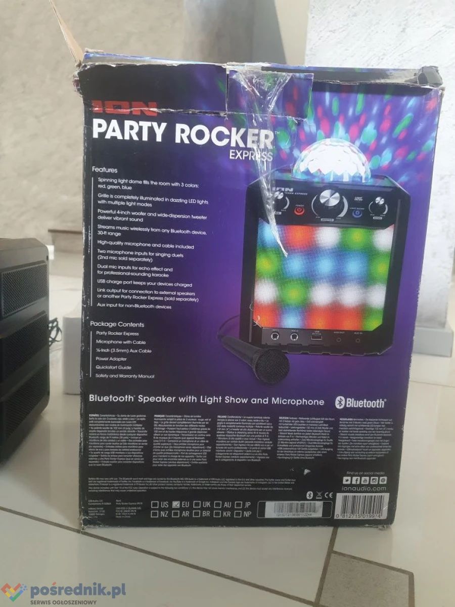 ION Głośnik Party Rocker Ekspress nowy powystawowy