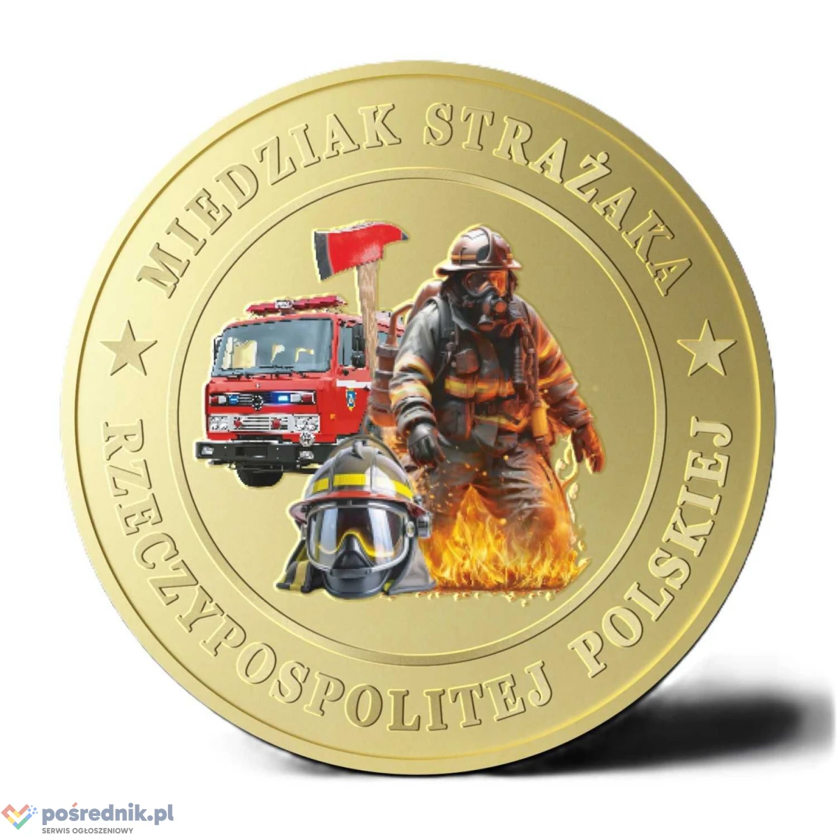 Moneta z Herbem OSP na zamówienie - nowa seria numizmatów - 8 SZTUK !!