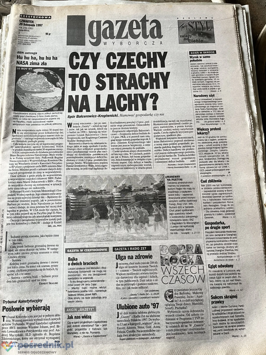 Gazety - Dzienniki z lat ok 1999-2010