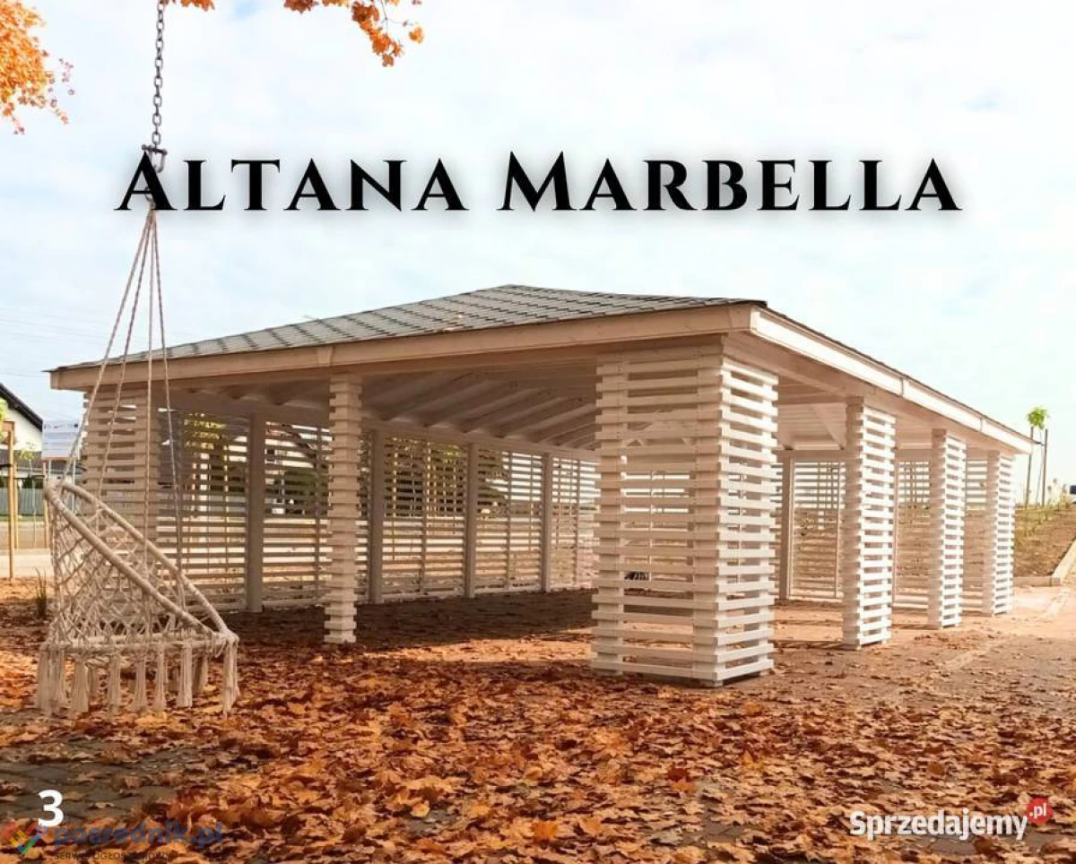 Altana drewniana nowoczesna Marbella. Szybka realizacja. Producent