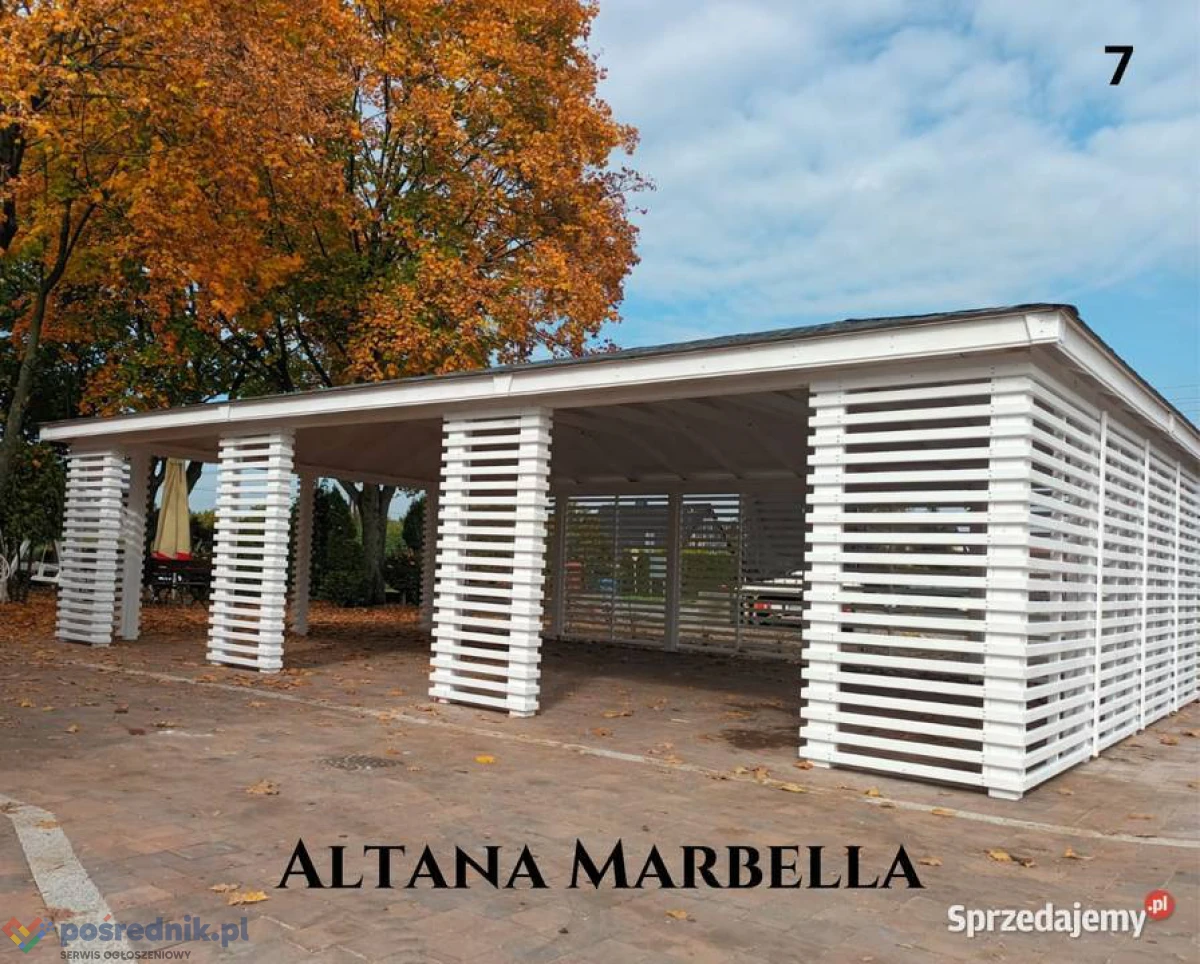Altana drewniana nowoczesna Marbella. Szybka realizacja. Producent