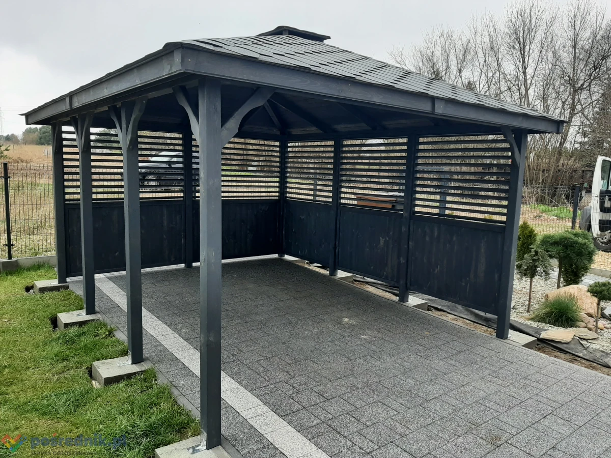 Wiata na samochód garażowa drewniana carport. KAŻDY wymiar. Prosto od producenta, bez pośredników