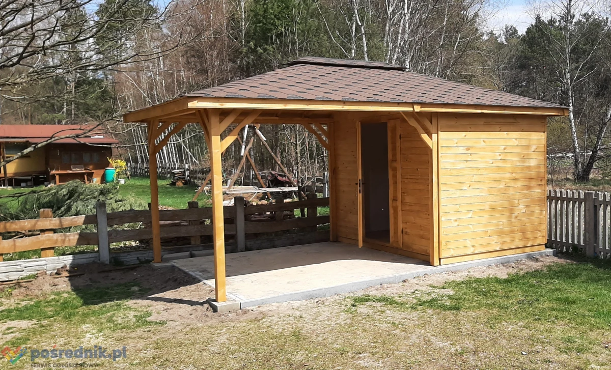Wiata na samochód garażowa drewniana carport. KAŻDY wymiar. Prosto od producenta, bez pośredników