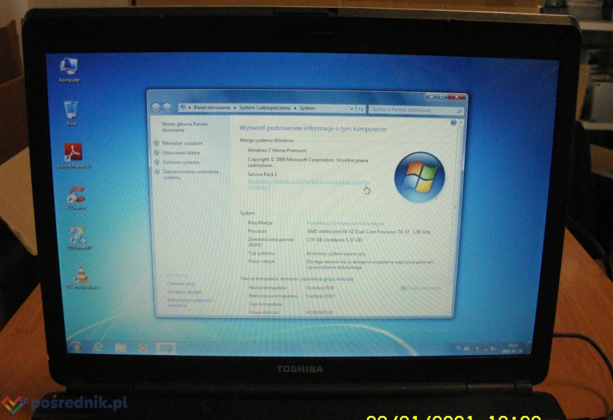 Toshiba Satellite L350D 15,4