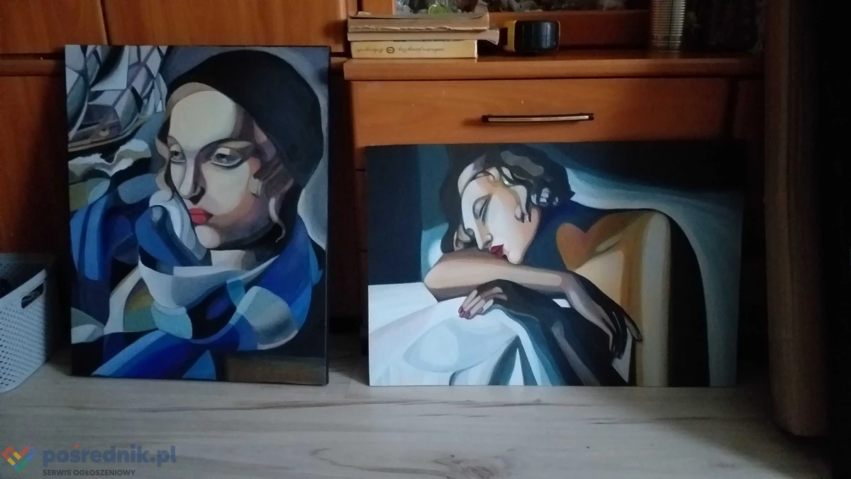 Sprzedam obraz Kobieta z łódkami- Tamara Łempicka