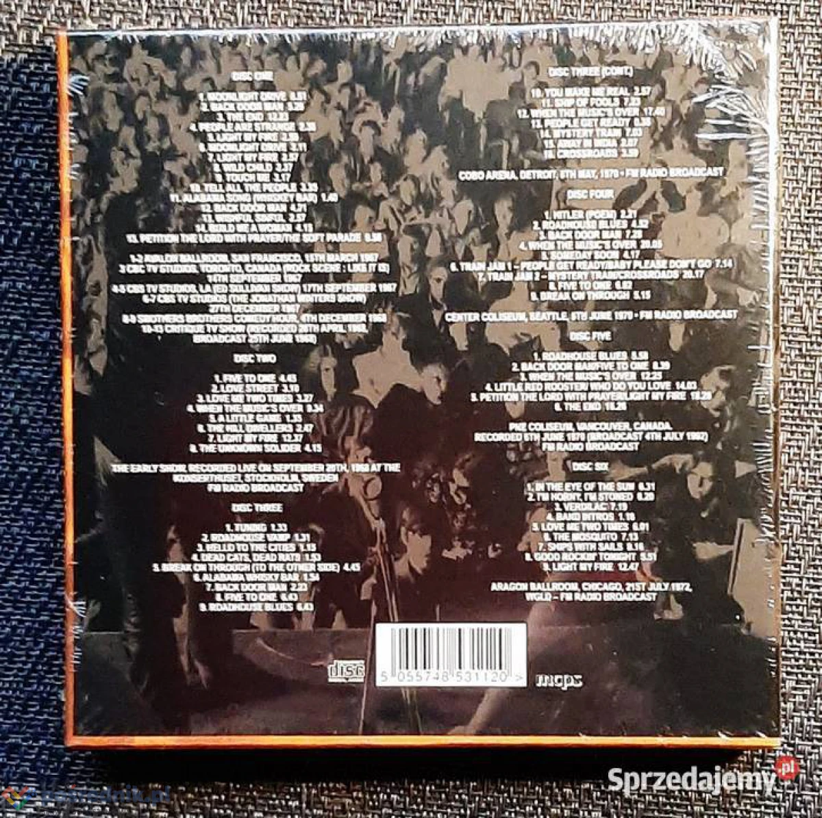 Polecam Unikat !- Nowy Zestaw 6X CD Kultowego Zespołu THE DOORS