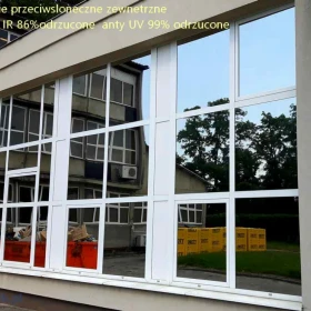 Folia przeciwsłoneczna zewnetrzna na okna Warszawa -Folie z filtrem UV I IR  -Oklejamy