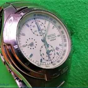 Luksusowy Zegarek Seiko 7T62 Chronograph 100 M, Alarm, stoper