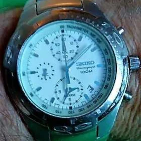 Luksusowy Zegarek Seiko 7T62 Chronograph 100 M, Alarm, stoper