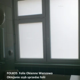 Folie okienne Warszawa -folie matowe mleczne, folie matowe mrożone , folie matowe szron - Oklejanie Warszawa