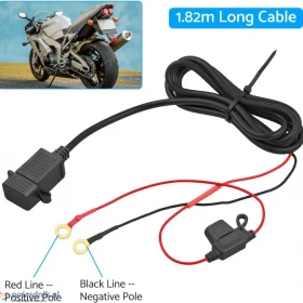 ESynic Ładowarka motocyklowa USB wodoodporna