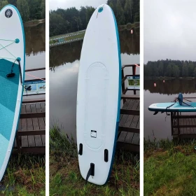 SUP dmuchana deska pływania Paddle siedzisko wiosło pompk plecak NOWA