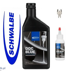 Schwalbe Doc Blue 500ml mleko uszczelniacz do dętek opon dozownik