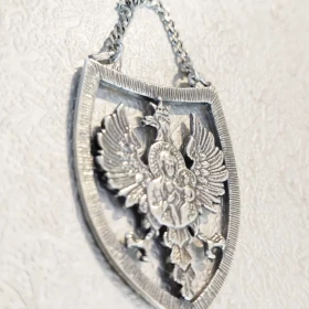 Ryngraf z orzełkiem srebrny 925 męski  / Nowy Lombard / Częstochowa