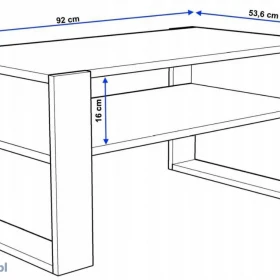 Stolik kawowy 92 x 53,6 x 45cm