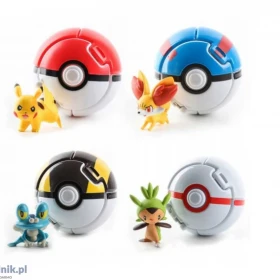 POKEMON zestaw 4sz Figurka + Pokeball DUŻE