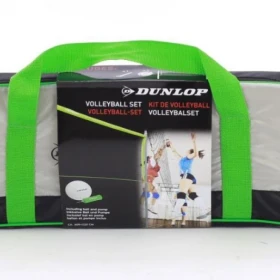 DUNLOP Siatka siatkówki siatkówka SŁUPKI zestaw piłka badminton 6m