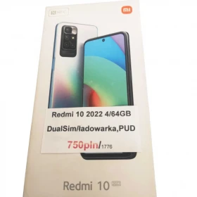 Smartfon Redmi 10 Carbon Gray 4/64GB /Nowy Lombard / Częstochowa