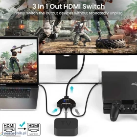 SWITCH Rozdzielacz HDMI 3 w 1 HDCP 4K*2K