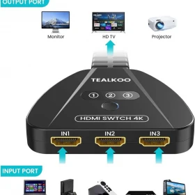 SWITCH Rozdzielacz HDMI 3 w 1 HDCP 4K*2K