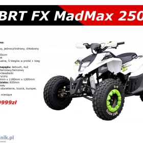 Quad 250 manual Sportowy Mad Max KXD Discovery 200 Raty Dostawa