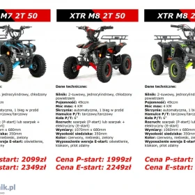 Mini Quad dla dziecka XTR M7 M8 M9 2T 50 Pocket Raty Dostawa