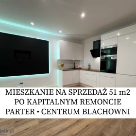 Mieszkanie trzypokojowe 51 m2 po kapitalnym remoncie centrum Blachowni, parter