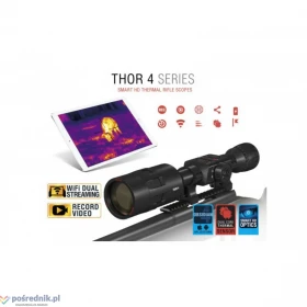 ATN THOR 4, 640X480 SENSOR, 4-40X THERMAL SMART HD RIFLE SCOPE