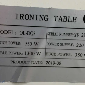 OLISEW OL-DQ3 Stół prasowalniczy + prasulec