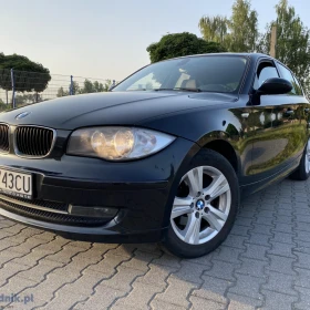 BMW E87 seria 1 czarna skóry climatronic 2.0 diesel 143KM doinwestowana