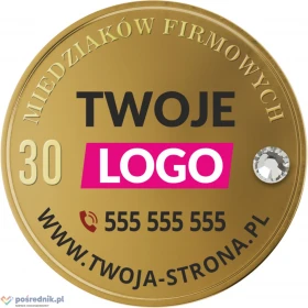 NOWOŚĆ !  REKLAMA TWOJEJ FIRMY NA MONECIE - WIZYTÓWKA , MONETA Z LOGO TWOJEJ FIRMY , 30 zł - sztuka