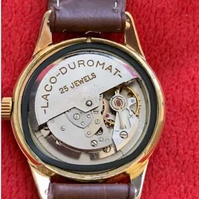 Luksusowy! zegarek "Laco-Duromat 25 Jewels" z 1955-60 roku Klasyk!